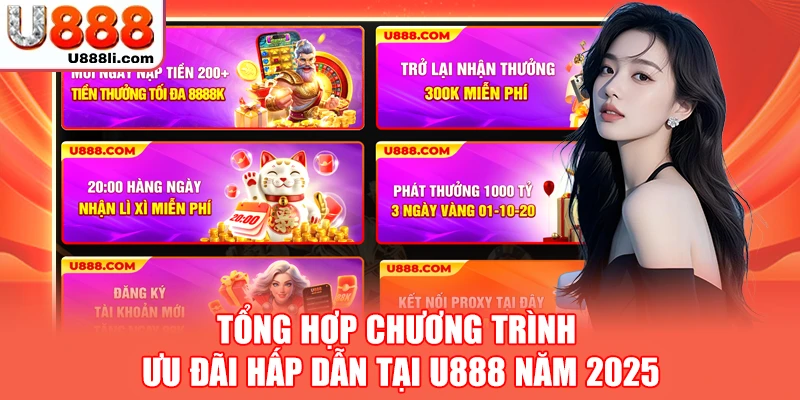 Tổng hợp chương trình ưu đãi hấp dẫn tại U888 năm 2025